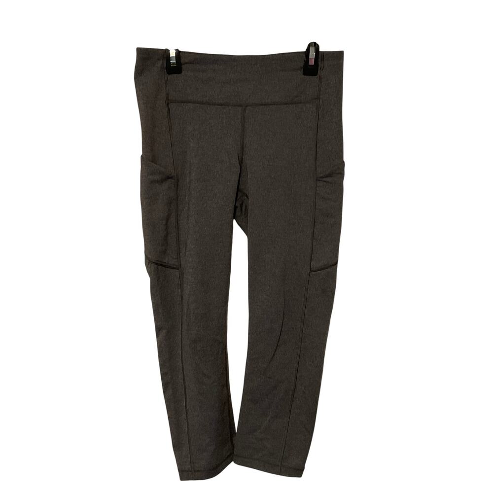 Lululemon Women’s Grey Speed Up Crops‎ with Pockets - Size 6